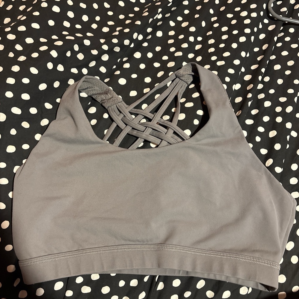Women's Gray Sports Bra